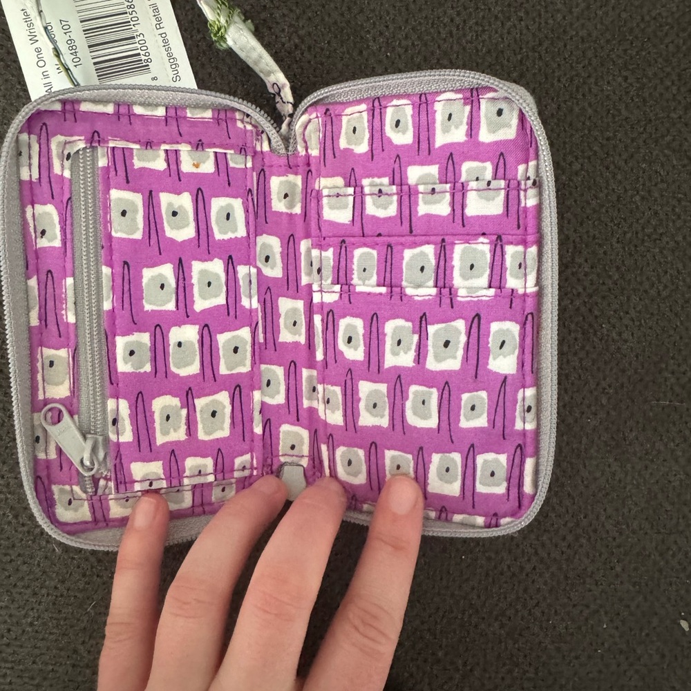 Vera Bradley Purple Patterned Wallet - Picture 2 of 4